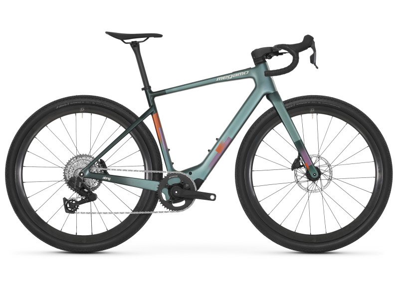 Gravelové elektrobicykel Megamo Along 03 | 2027, pop green, L