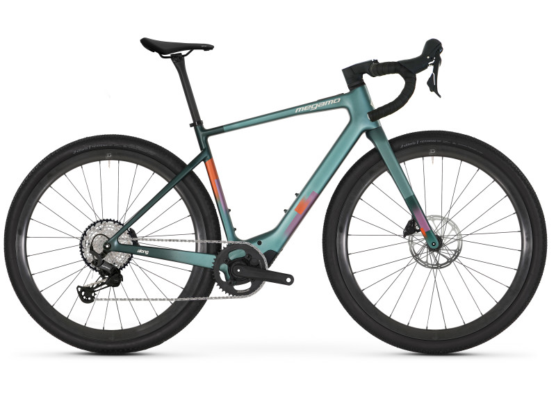 Gravelové elektrobicykel Megamo Along 10 | 2027, pop green, L