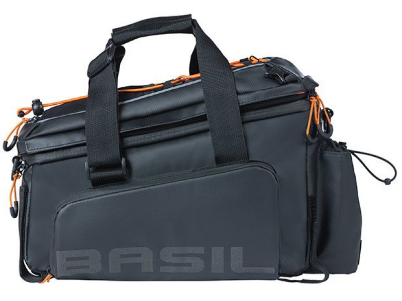 Taška na nosič Basil Miles XL Pro – čierna/oranžová