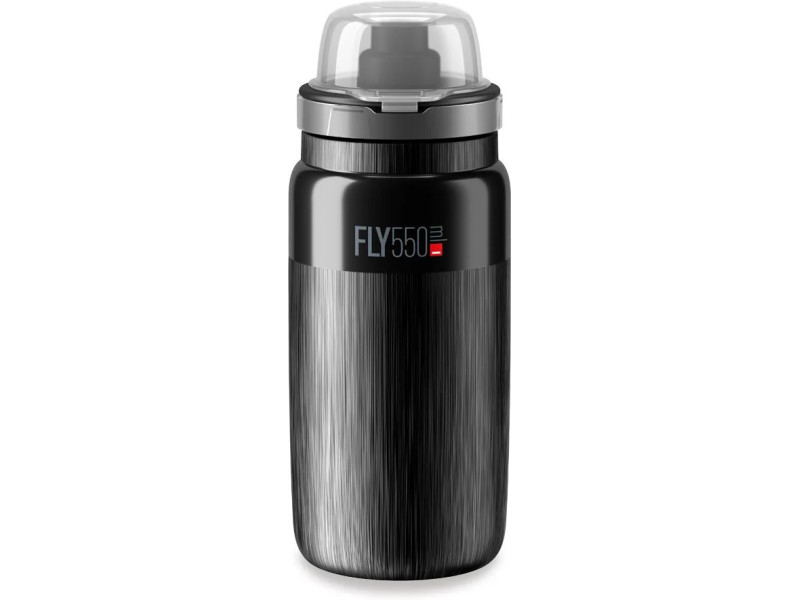 Cyklistická fľaša na pitie Elite Fly MTB Tex – čierna 550 ml