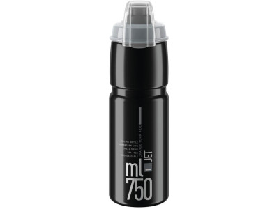 Cyklistická fľaša Elite Jet Plus – 750ml čierna