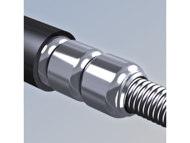 Zámok na bicykel Abus 6615C/120/15BK black SCMU Tresorflex s držiakom