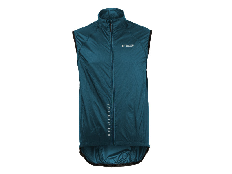 Cyklistická bunda R2 DUOS ATJ03B – petrolejová