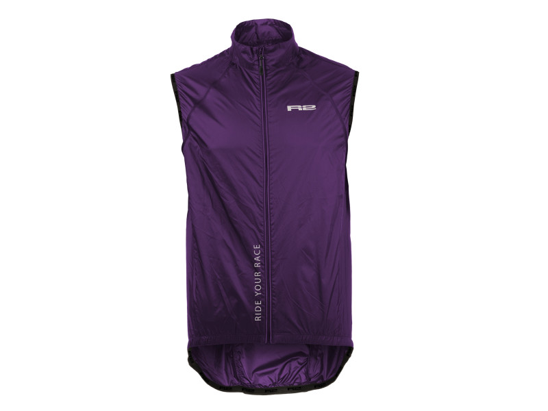 Cyklistická bunda R2 DUOS ATJ03C – tmavo fialová