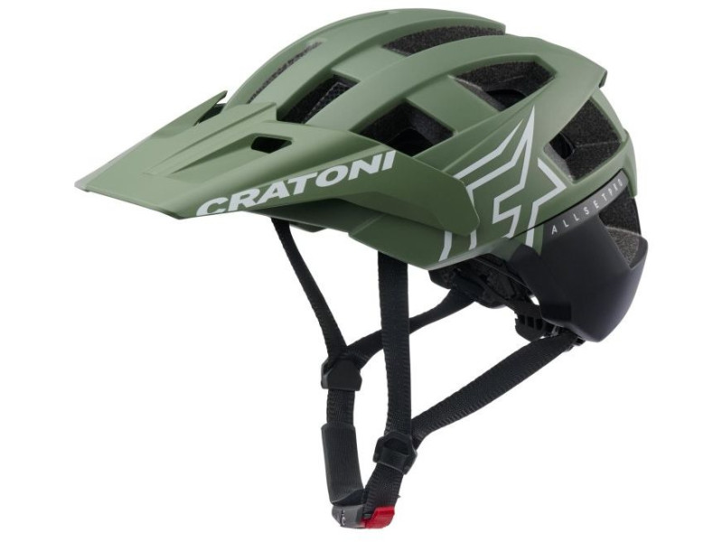 Cyklistická prilba Cratoni AllSet Pro – khaki/čierna