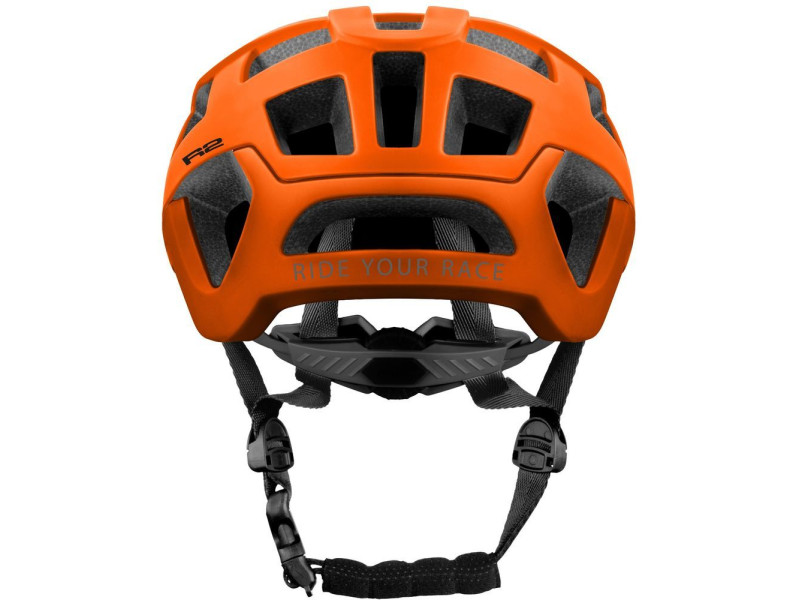 Cyklistická prilba R2 ATH24D FARGO – oranžová/sivá