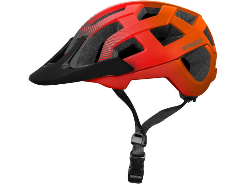 Cyklistická prilba R2 ATH24D FARGO – oranžová/sivá