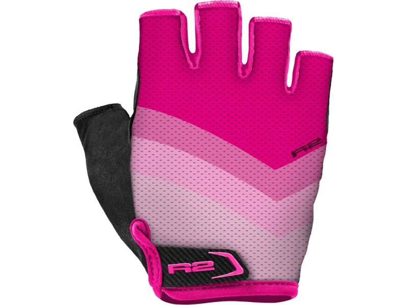 Cyklistické rukavice R2 Ombra ATR41C – ružová/čierna