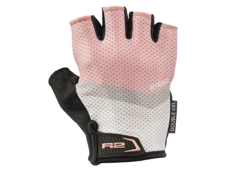 Cyklistické rukavice R2 Ombra ATR57D – ružová/biela