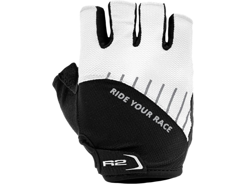 Cyklistické rukavice R2 Vouk ATR19B – čierna/biela