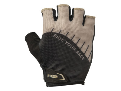 Cyklistické rukavice R2 Vouk ATR19Z – béžová/čierna