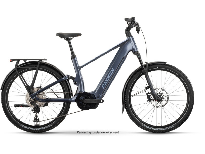 Trekový elektrobicykel Raymon Tavano Ultra | 2026, smokeblue, L
